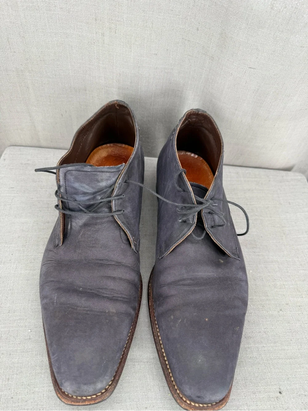 Floris Van Bommel Blue bottoms leather chukka Dress Shoes Men's Sz 9